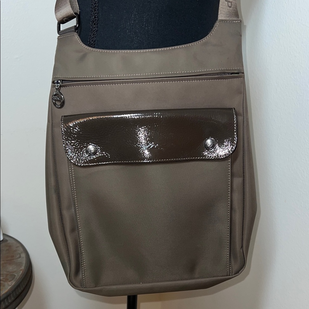 Longchamp Brown Nylon Messenger Bag - Picture 5 of 10